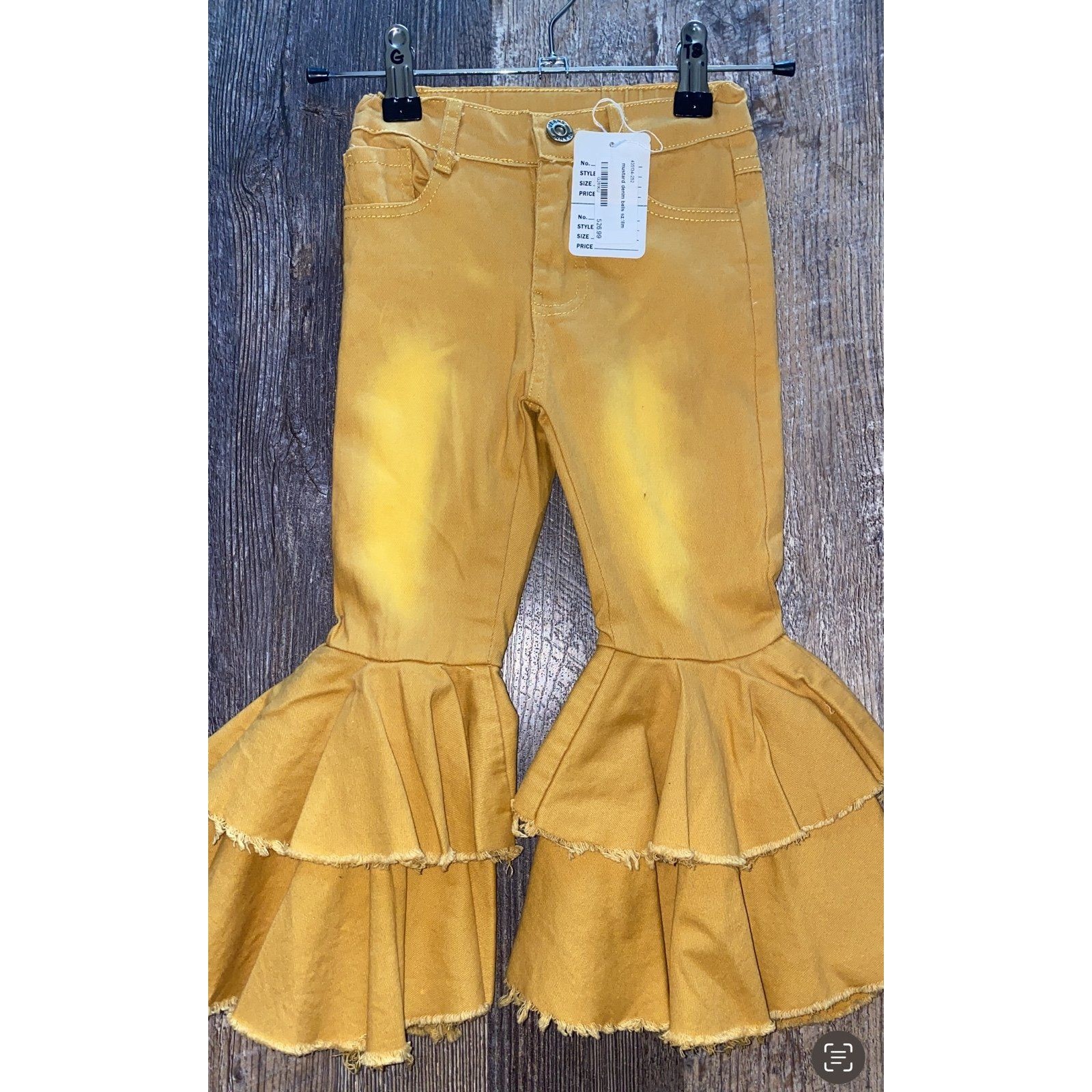 New Girls Mustard Bell Bottoms